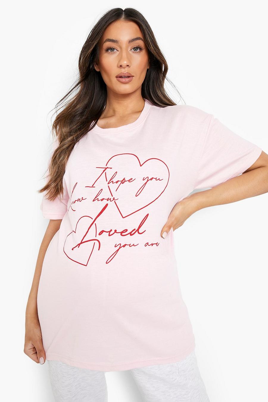 Pale pink Mammakläder - Valentines Love T-shirt image number 1