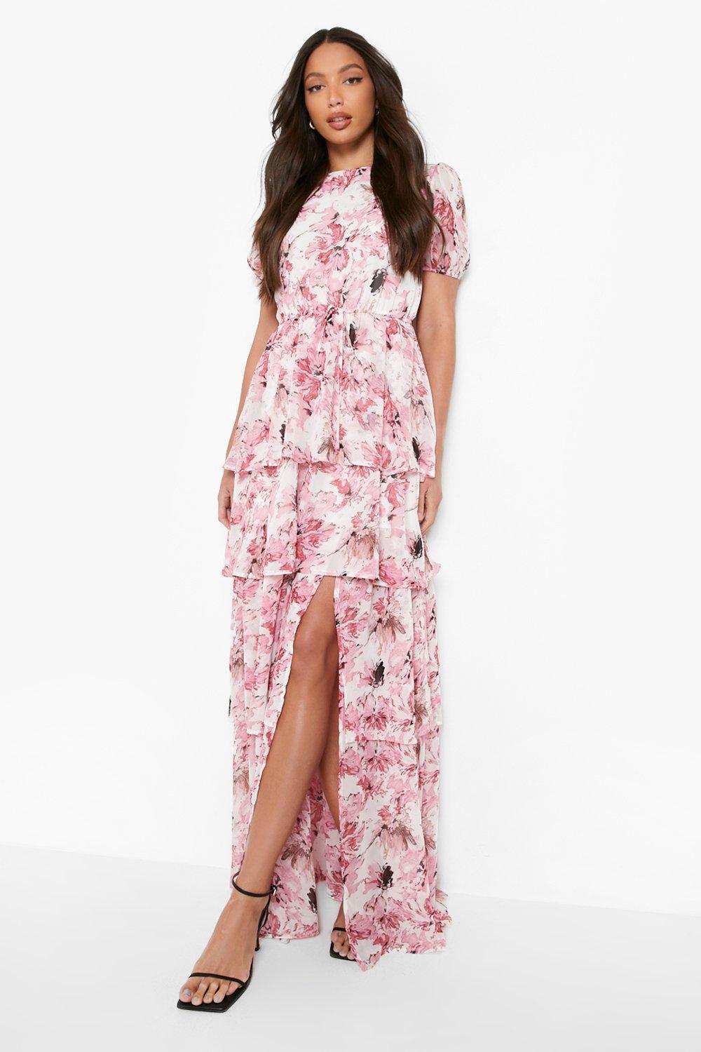 Maxi dress hotsell with front slits