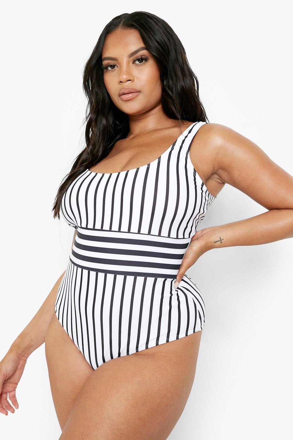 Striped monokini sale