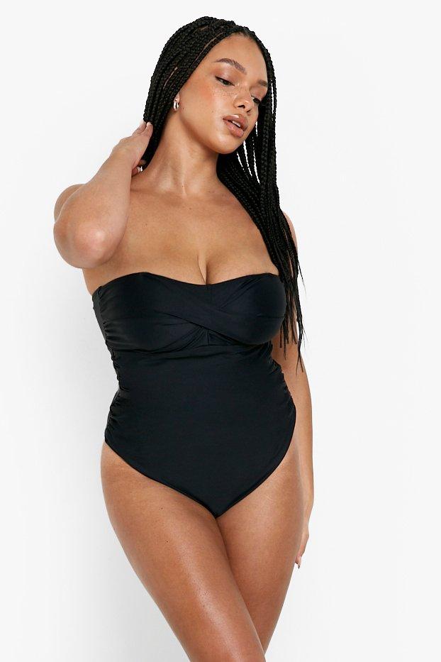 Twist Bandeau One-Piece | Navy