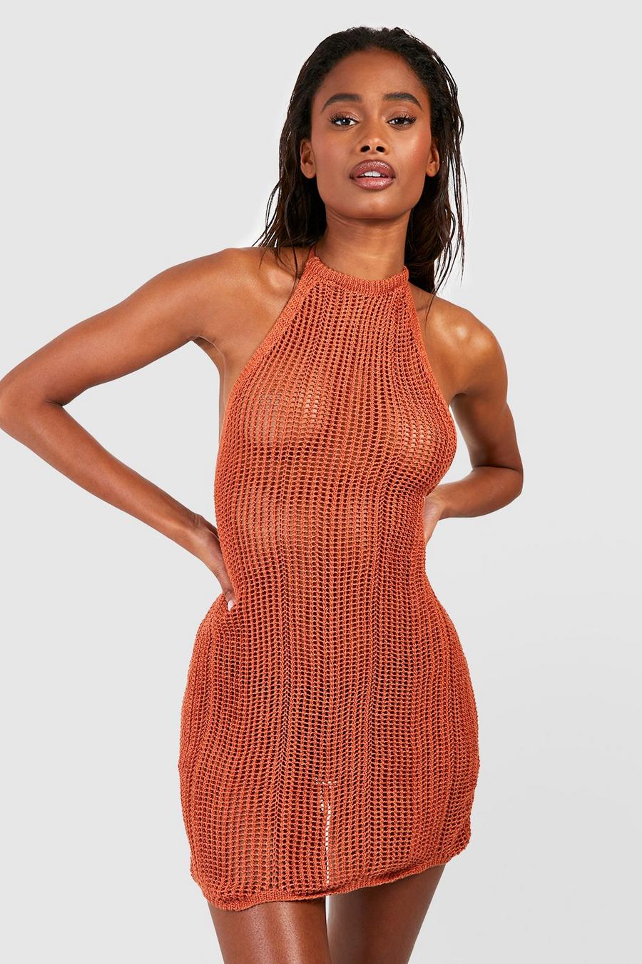 Crochet Round Neck Sleeveless Pareo Mini Dress – Mocca Beach Store