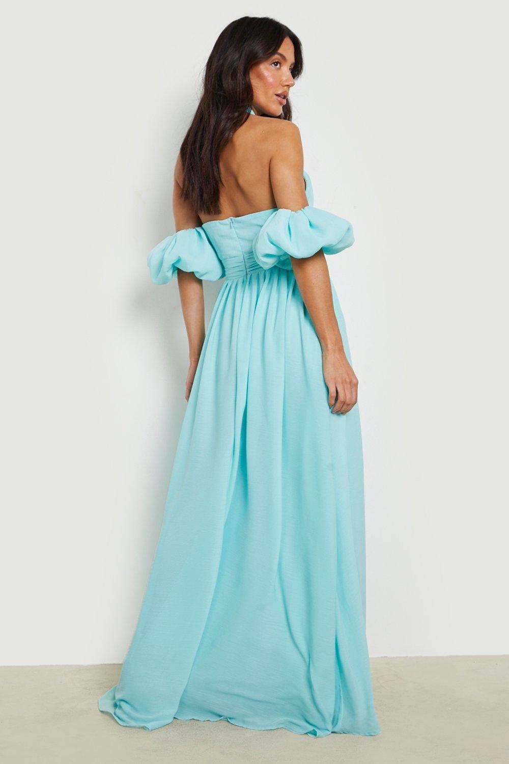 Boohoo store mint dress