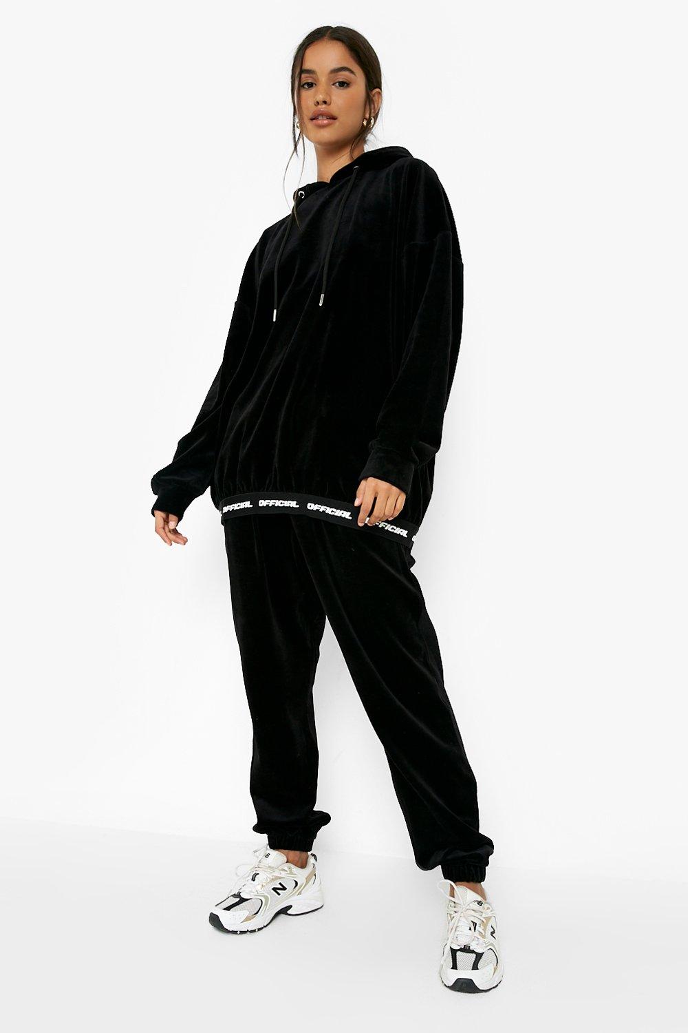 Boohoo on sale velvet tracksuit