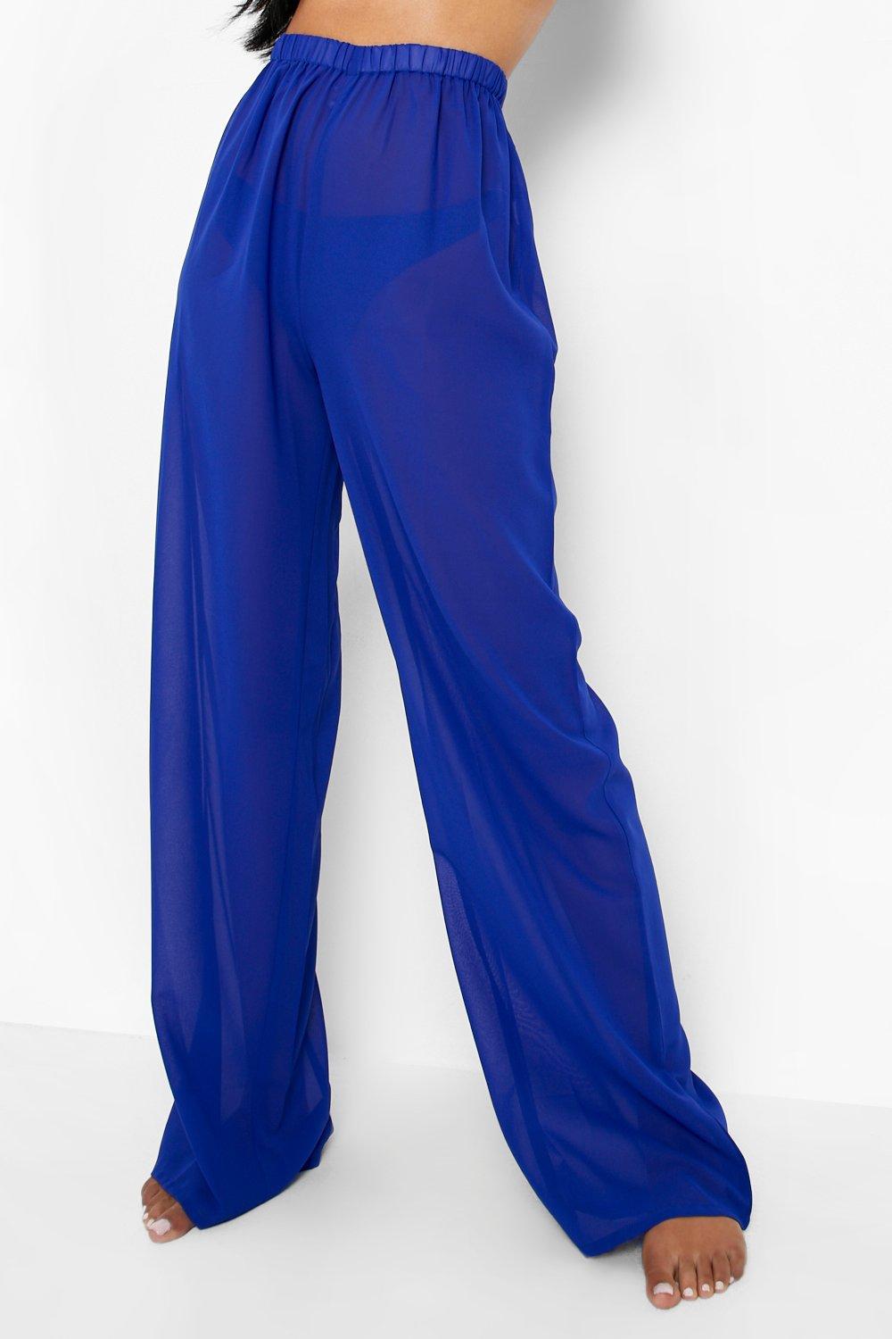 Blue beach shop pants