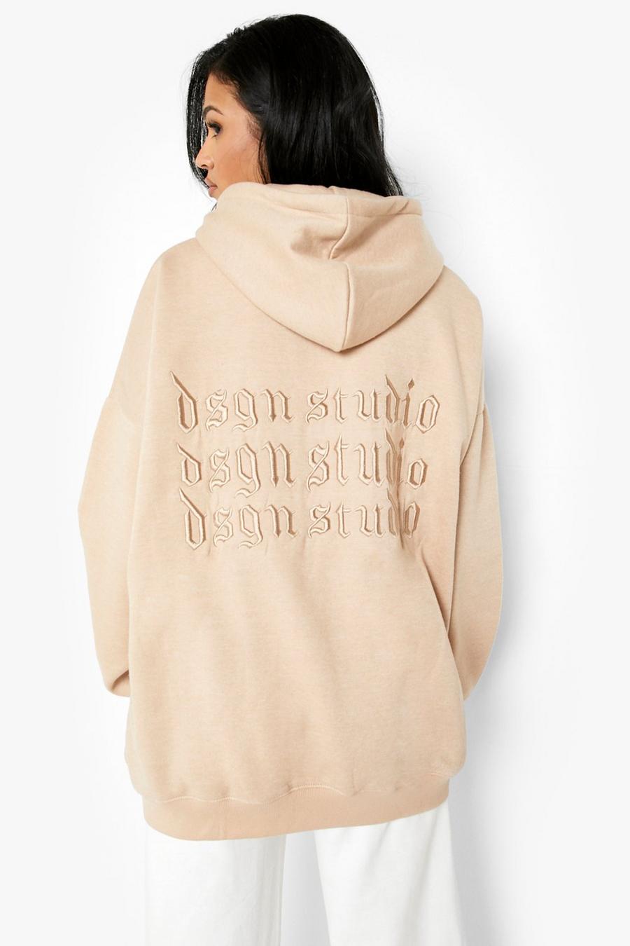 Tall 3d Dsgn Studio Embroidered Hoodie | boohoo
