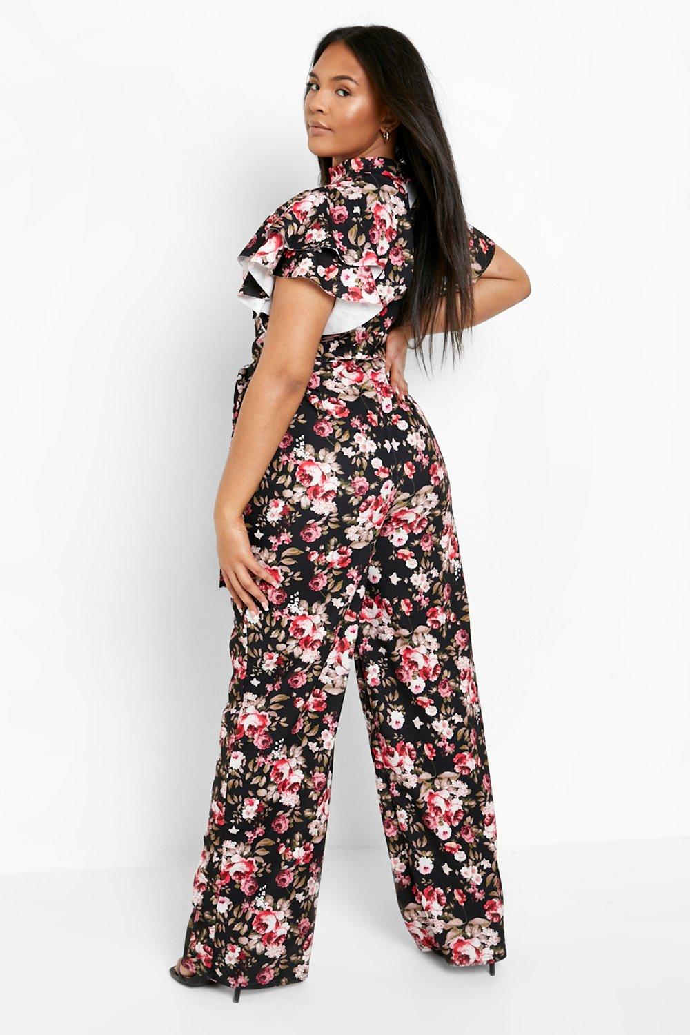 Wide leg pants clearance jumpsuit