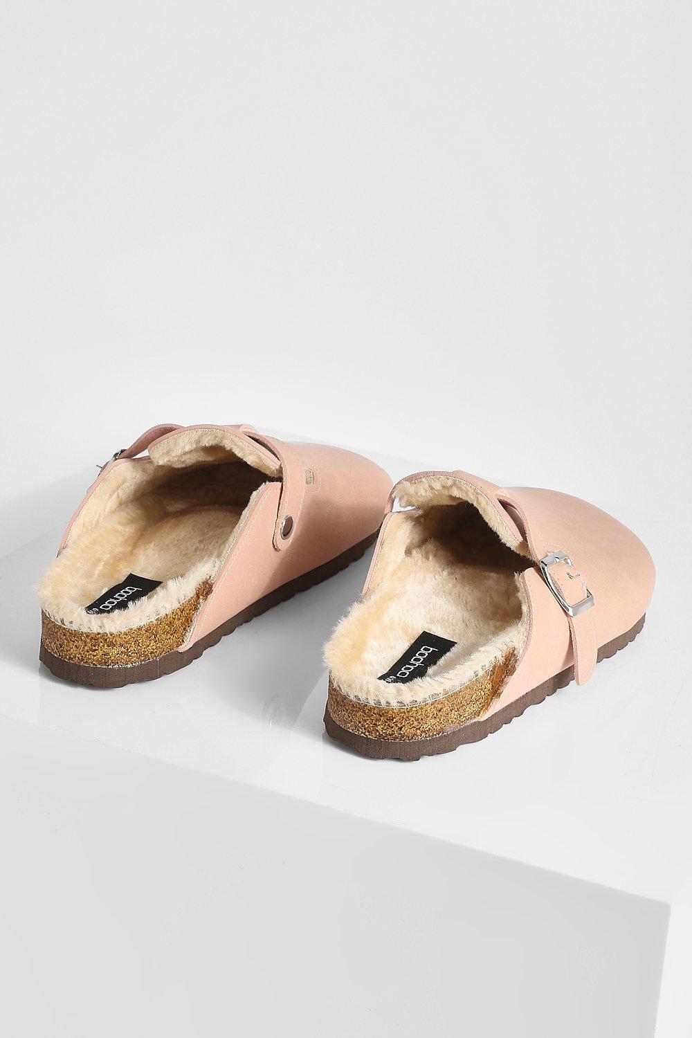 Womens fur lined cheap clogs