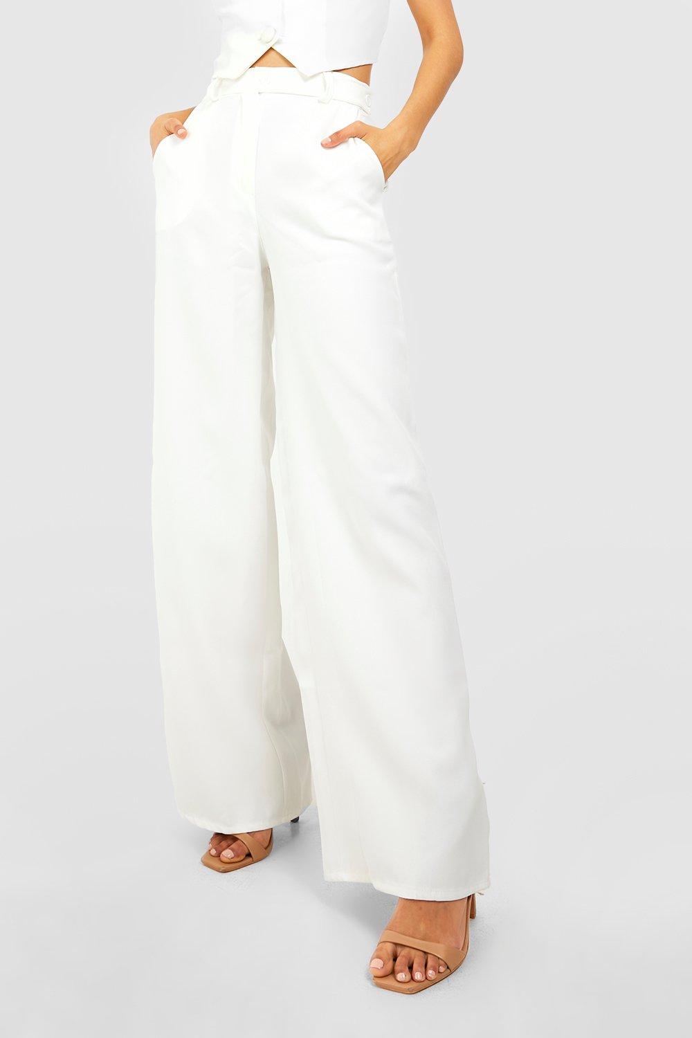 Pantalon avec bouton sur le cote hot sale