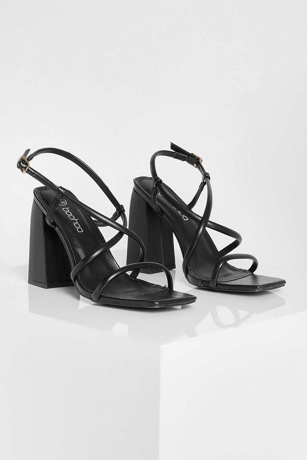 New Look Multi Strap Block Heel Sandal in Black