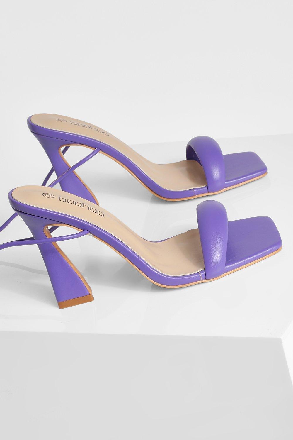 purple wide fit heels