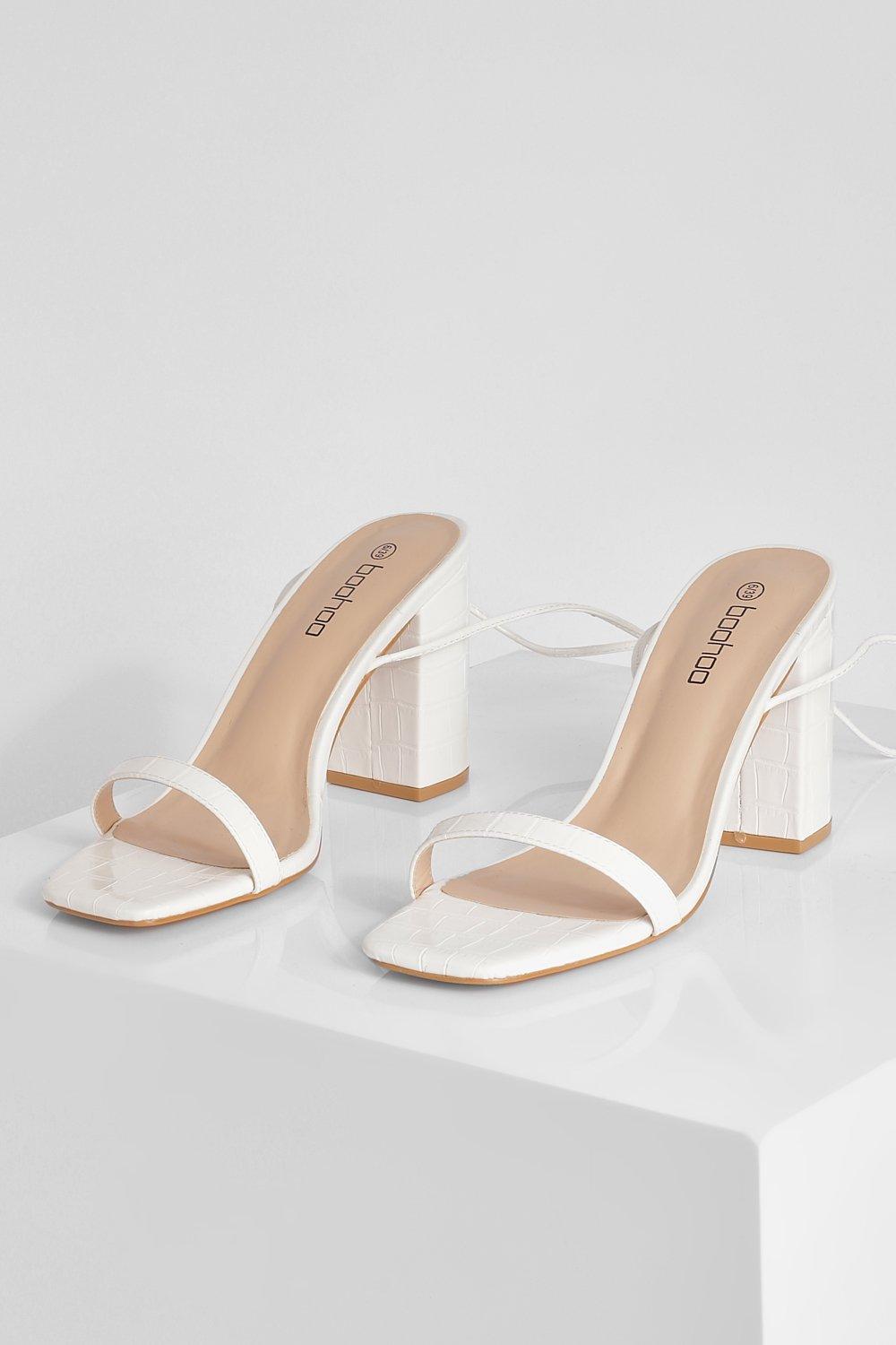 Boohoo block heels best sale