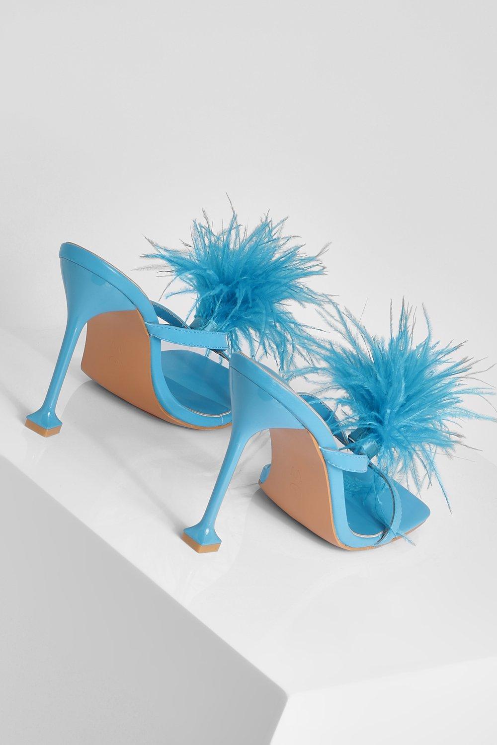 Feather mule hot sale heels