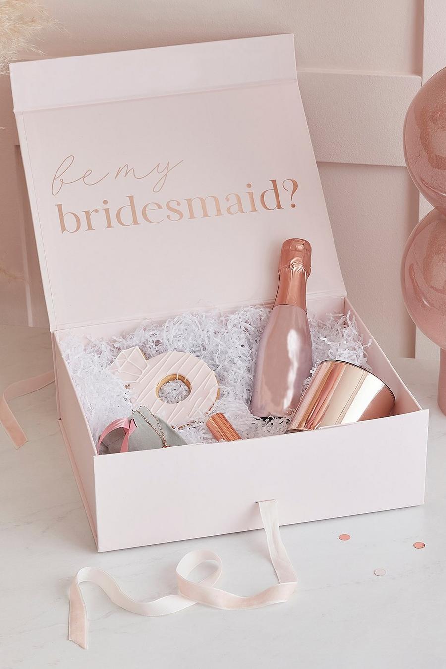 Ginger Ray - Set regalo Bridesmaid Proposal Box, Pink rosa