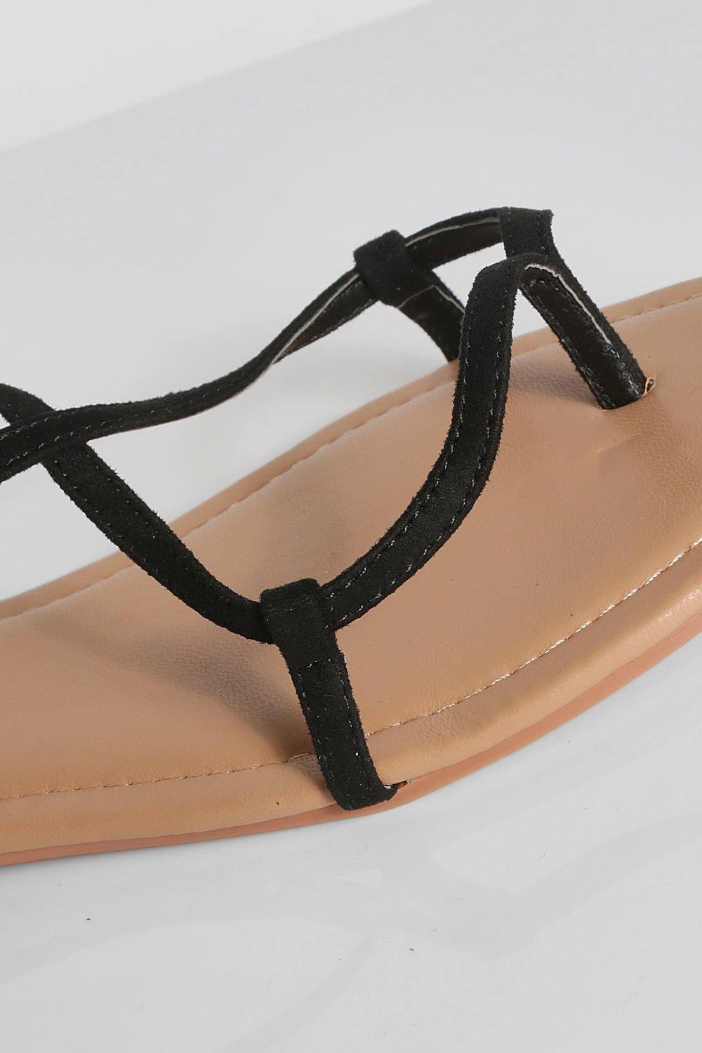 Wide Width Wrap Around Toe Post Sandals