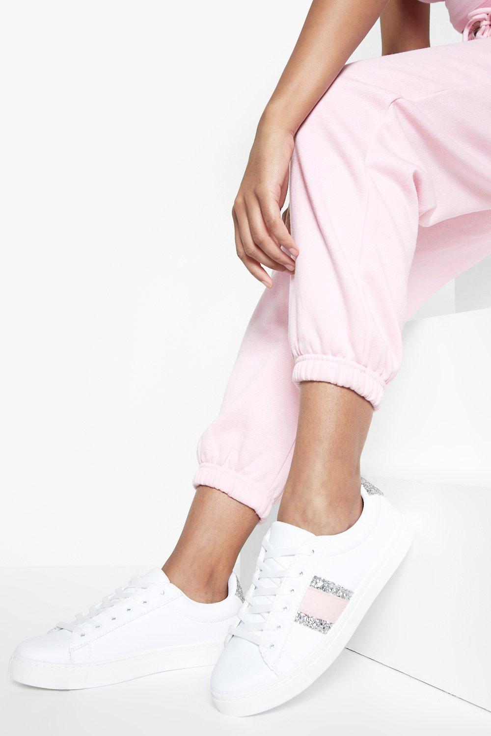 Boohoo on sale white sneakers