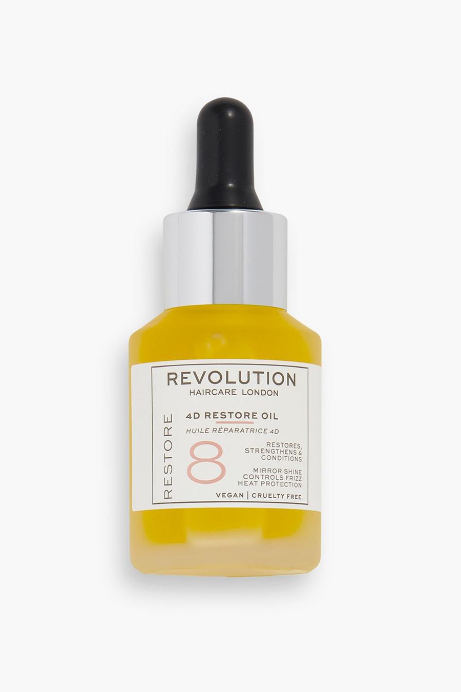Yellow REVOLUTION HAIRCARE STENGTH AND CONDITION 4D RESTORE OIL image number 1
