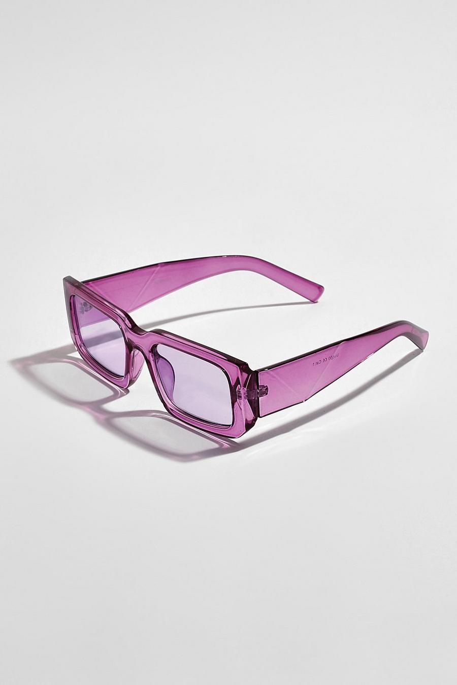 Pink Rectangular Sunglasses image number 1