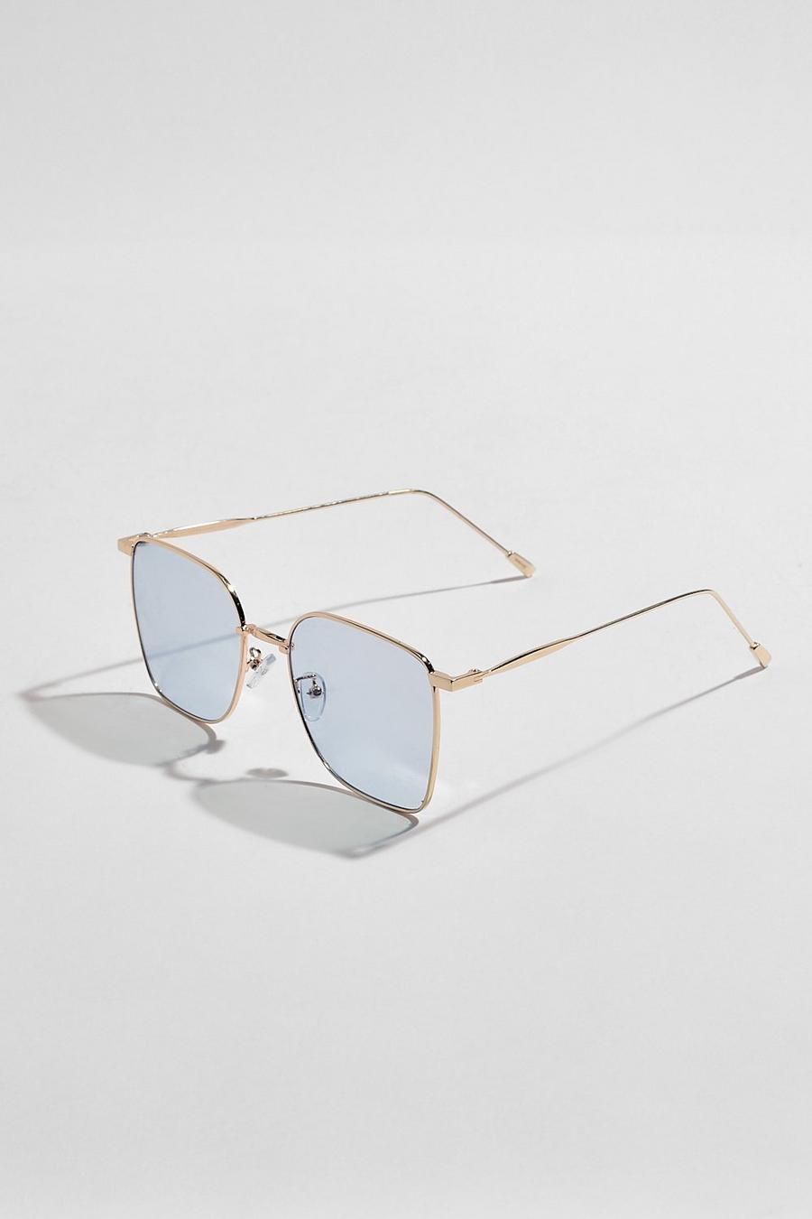 Gold Aviator Sunglasses image number 1
