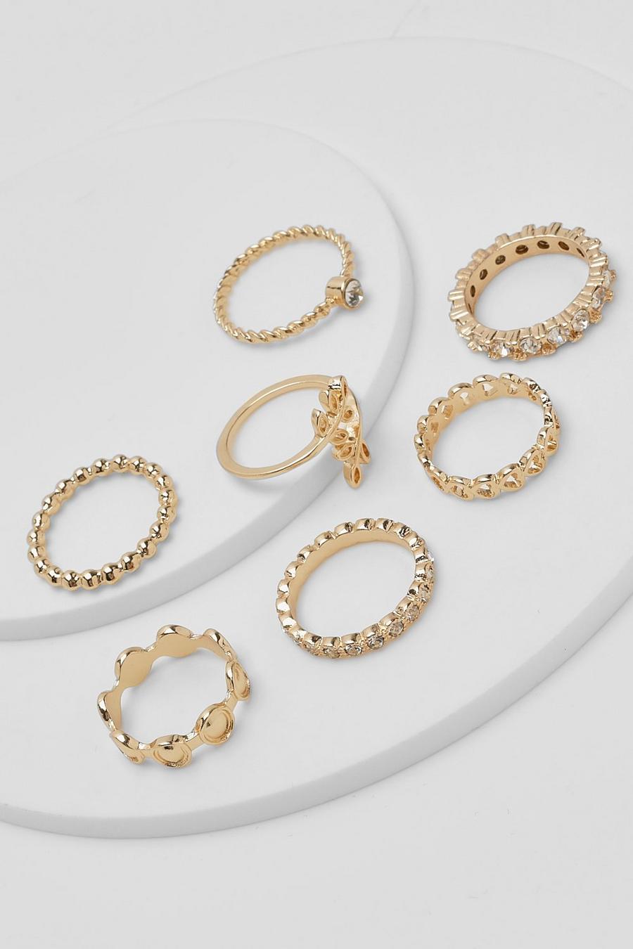 Gold Assorted Ring Set image number 1