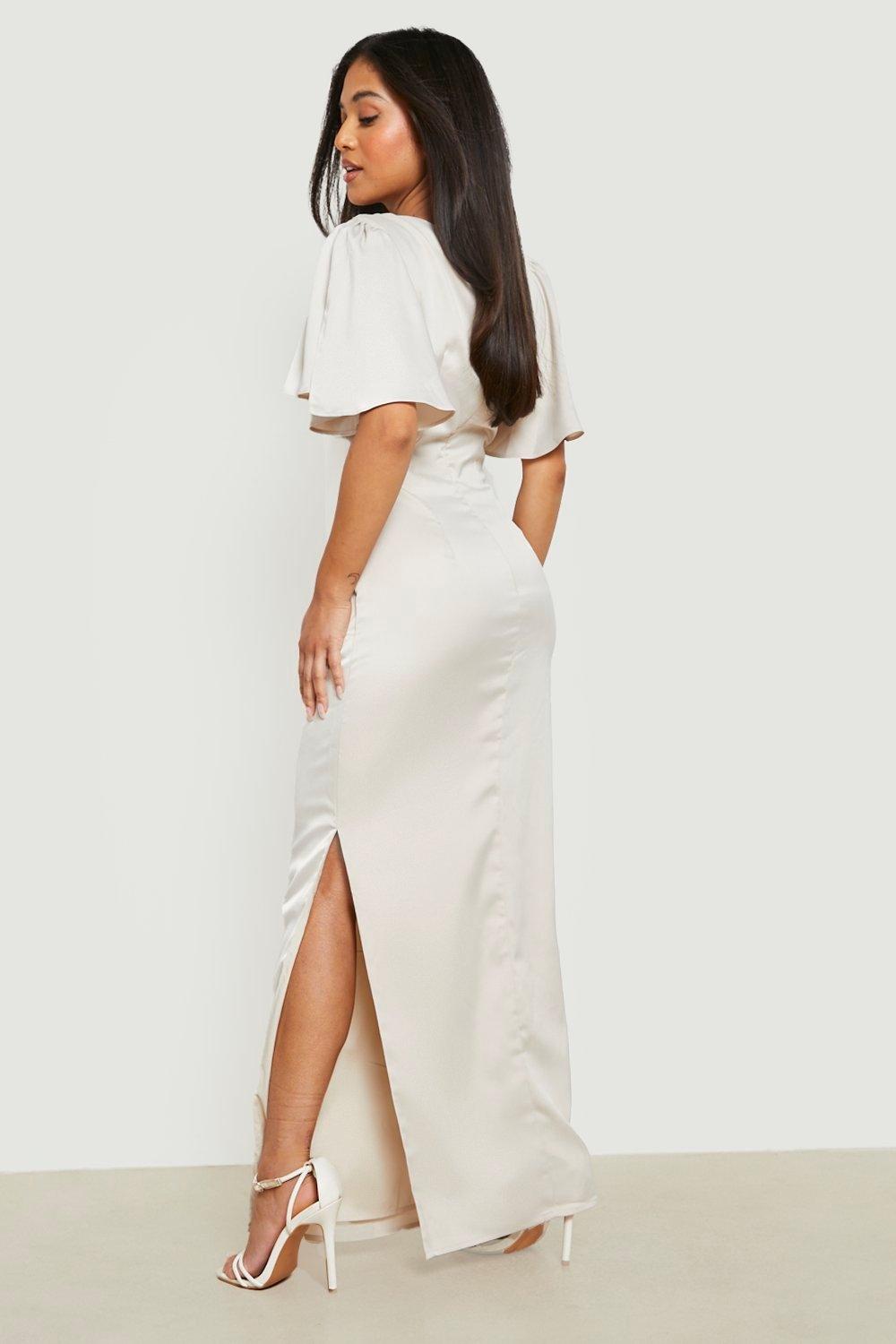 Flute sleeve maxi dress best sale