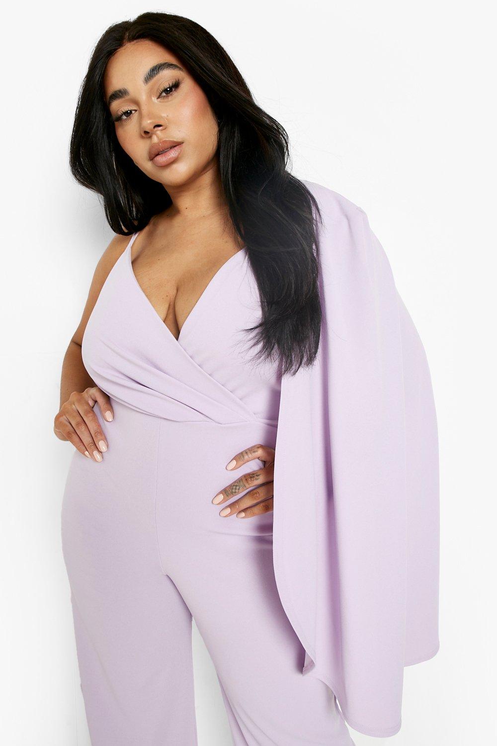 Cape sleeve jumpsuit plus size online