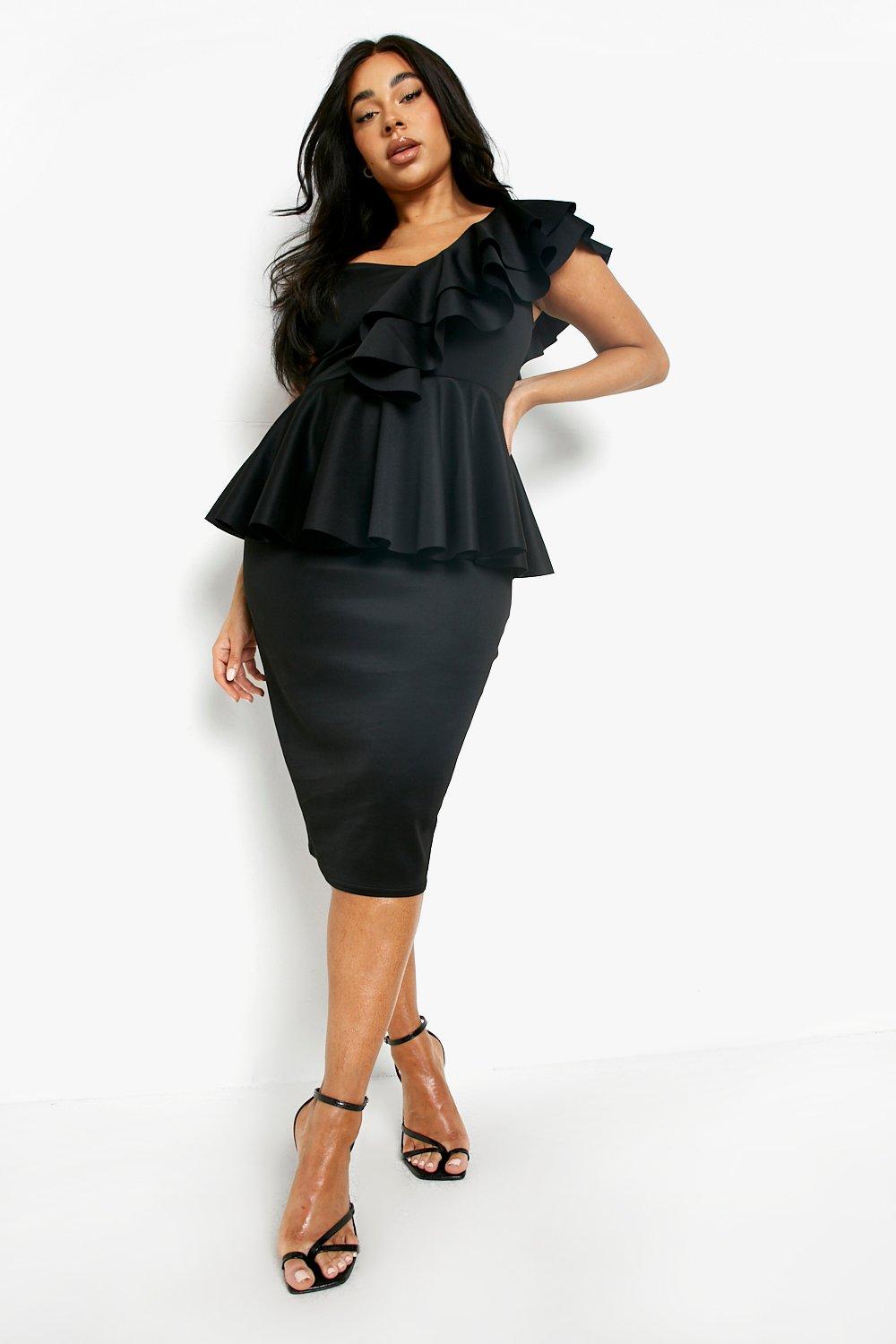 Boohoo best sale peplum dress