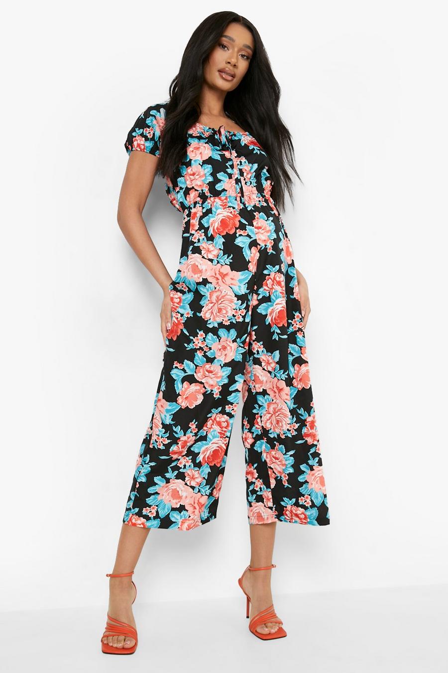 Maternity Ditsy Floral Culotte Jumpsuit