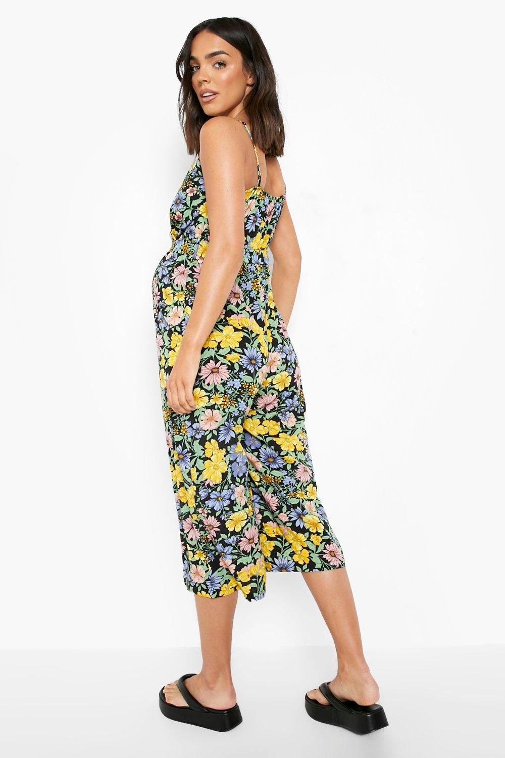 Boohoo sales maternity jumpsuit