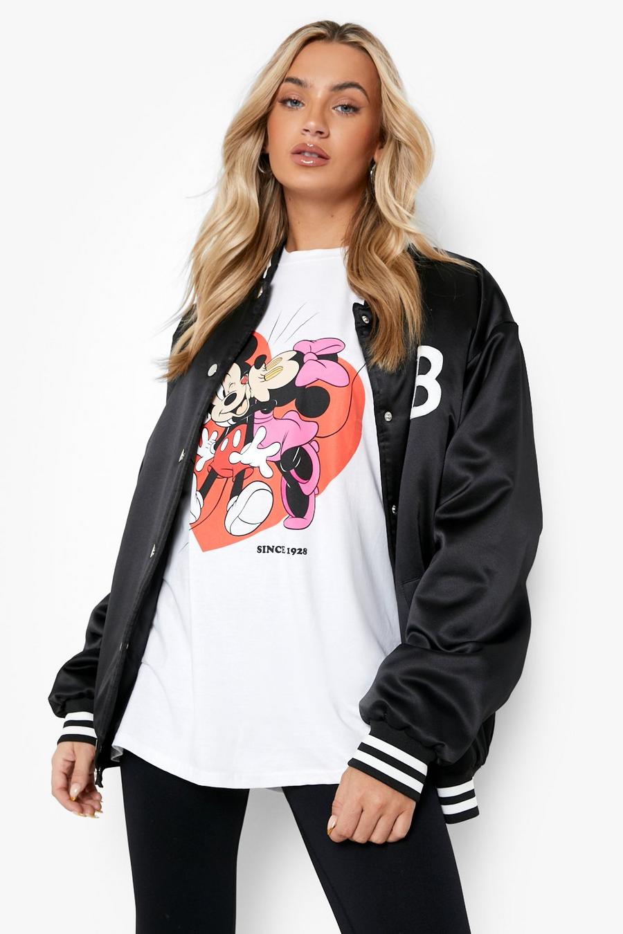 White Oversized Disney Mickey En Minnie T-Shirt image number 1