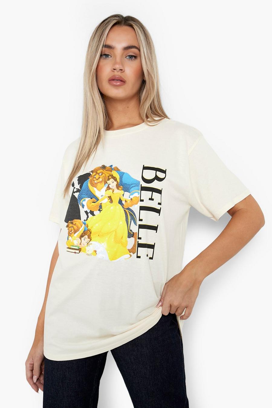 Ecru Oversized Belle T-Shirt image number 1