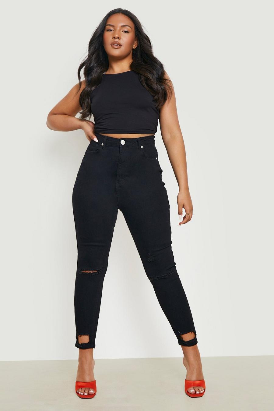 Plus Super High Waisted Power Stretch Skinny Jeans