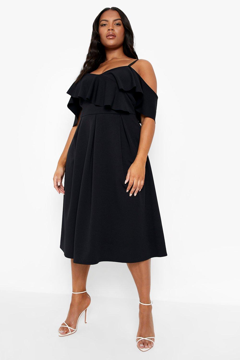 Cold shoulder 2025 dress plus