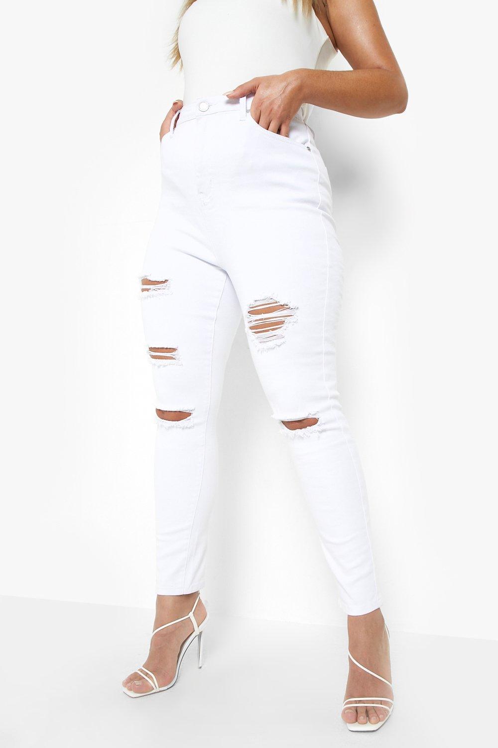 Super distressed high waisted 2024 jeans