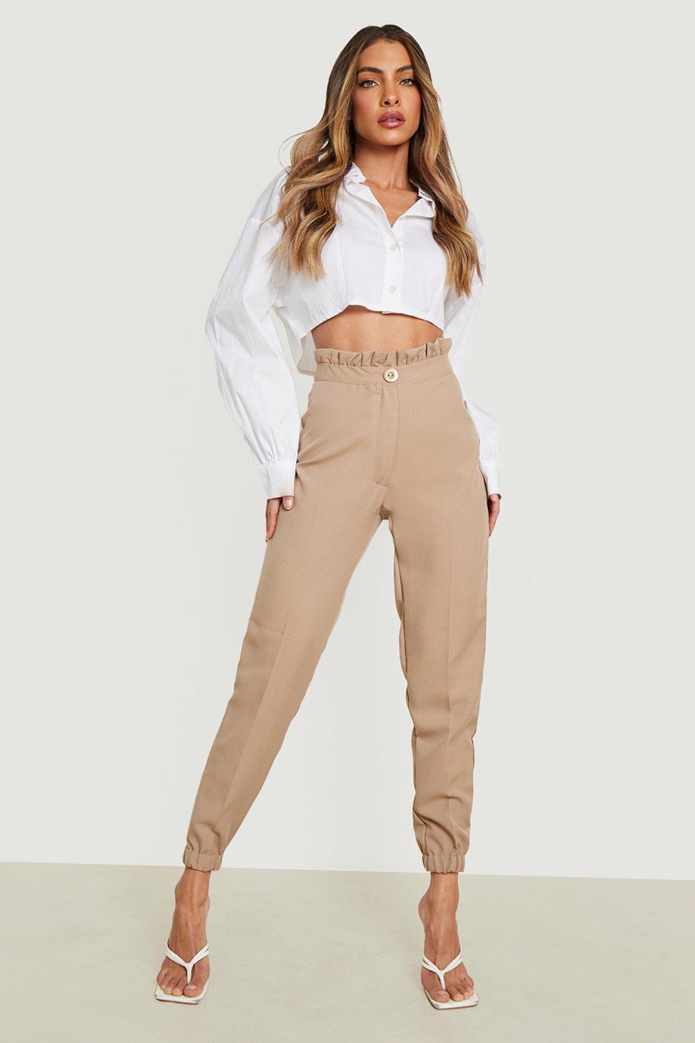 Paper bag waist joggers on sale