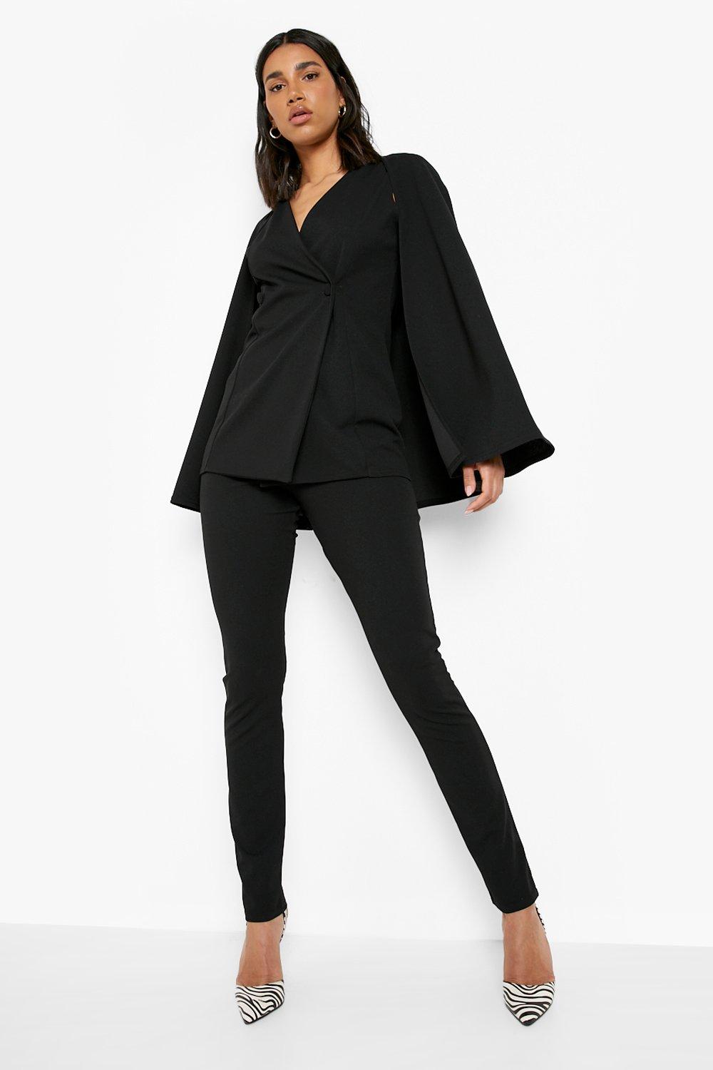 Black Blazer Trouser Suit for Women, Black Pantsuit for Women, 3