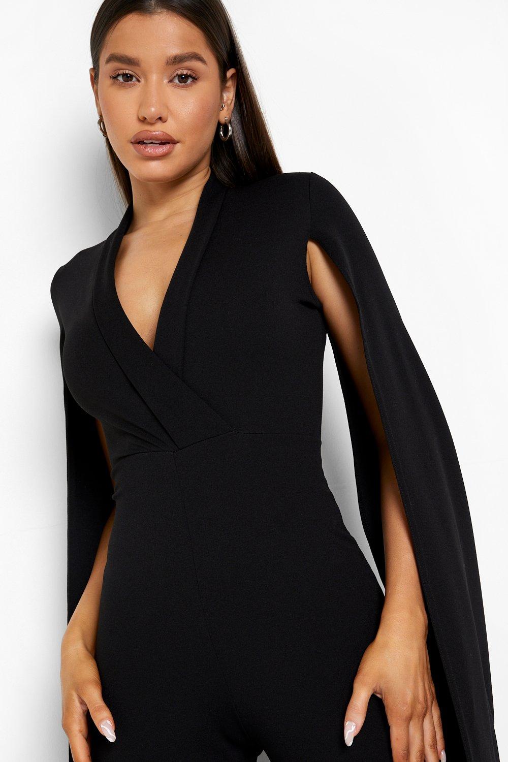 Boohoo store cape jumpsuit