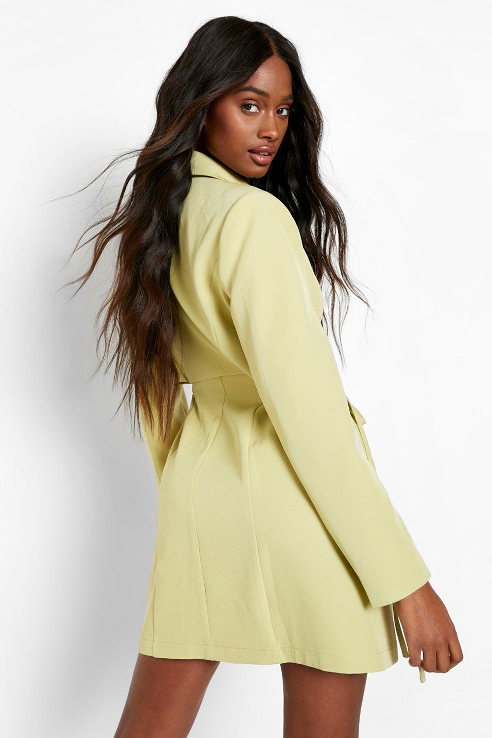 Boohoo 2025 yellow blazer