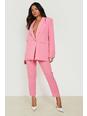 Candy pink Tailored Ankle Grazer Trousers