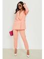 Coral pink Tailored Ankle Grazer Trousers