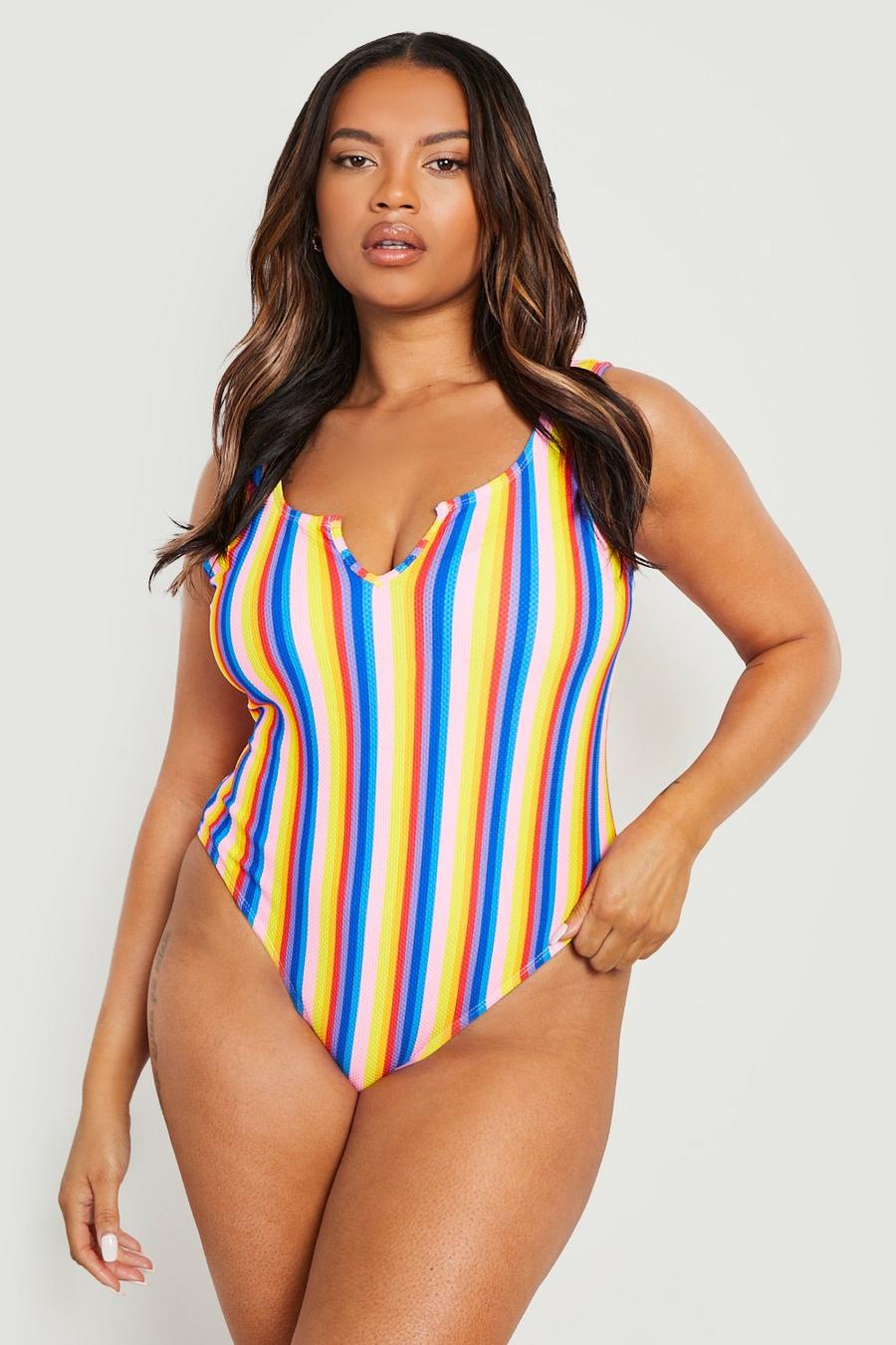 Plus Ombre Crinkle Swimsuit