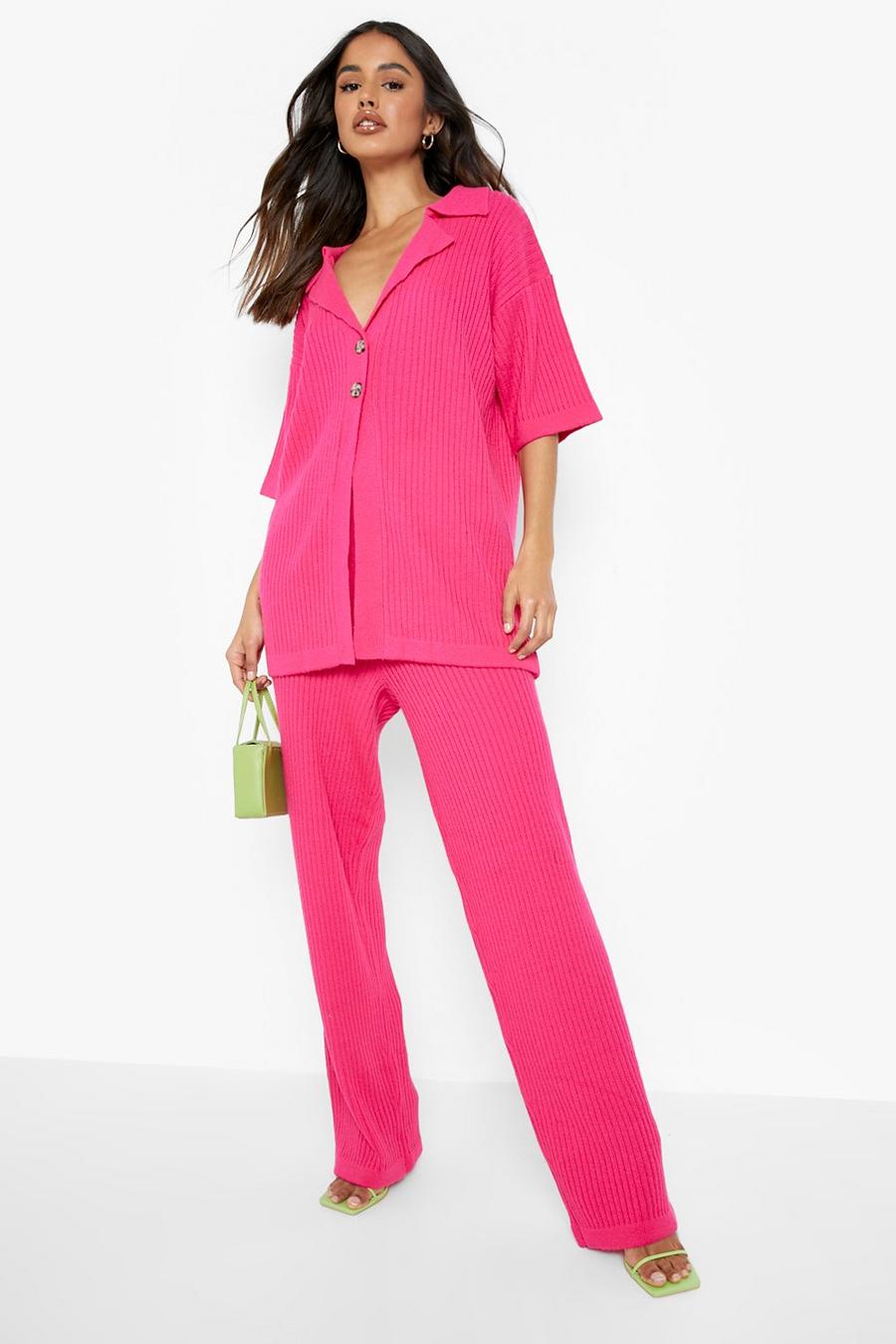 Set cardigan & pantaloni, Pink image number 1