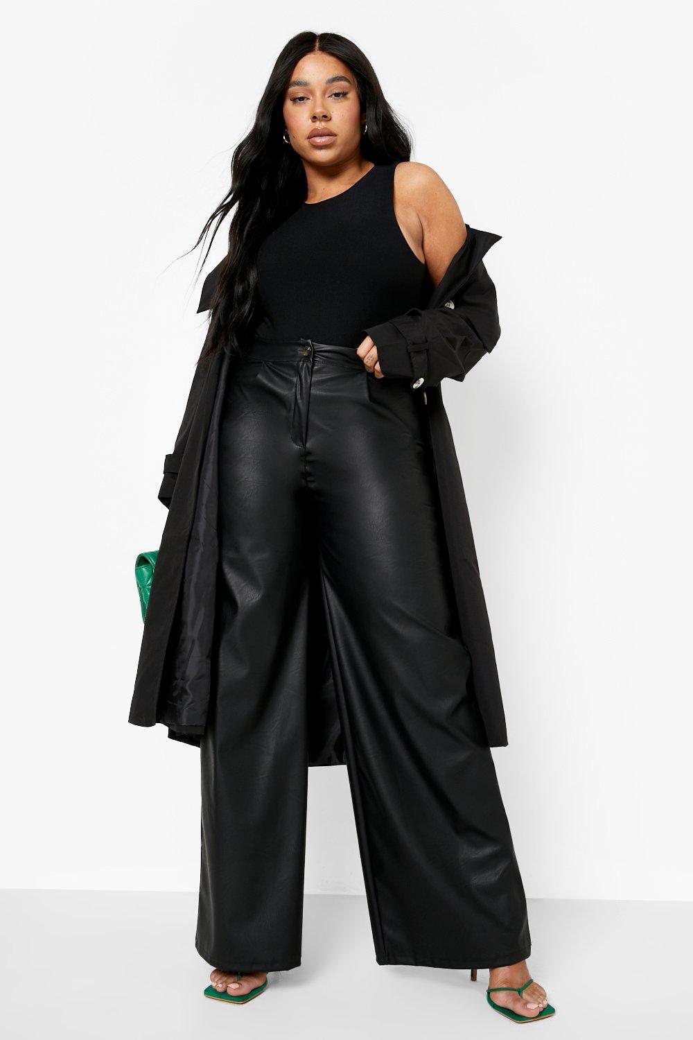 Wide leg trousers on sale plus size uk