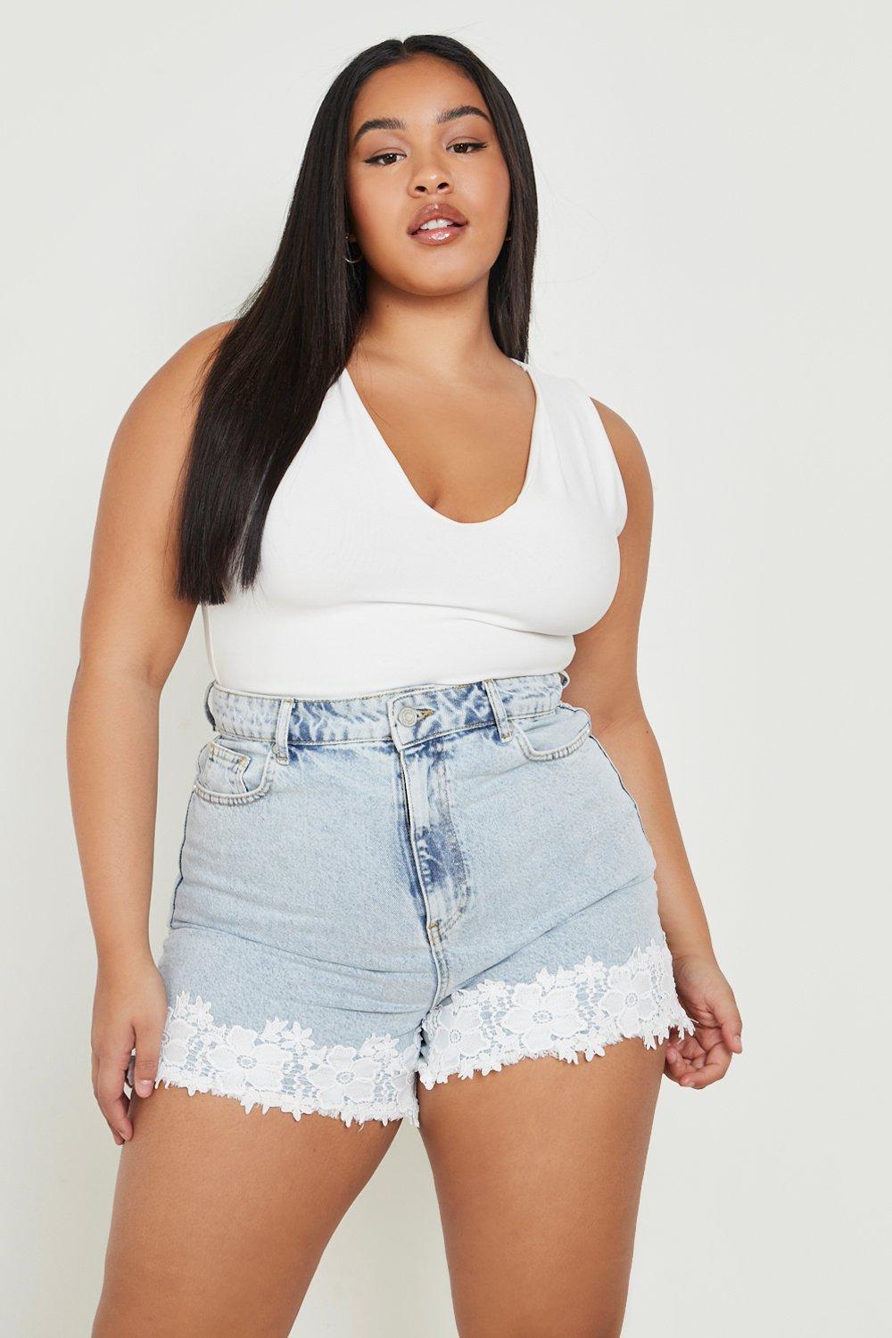 plus size mom shorts