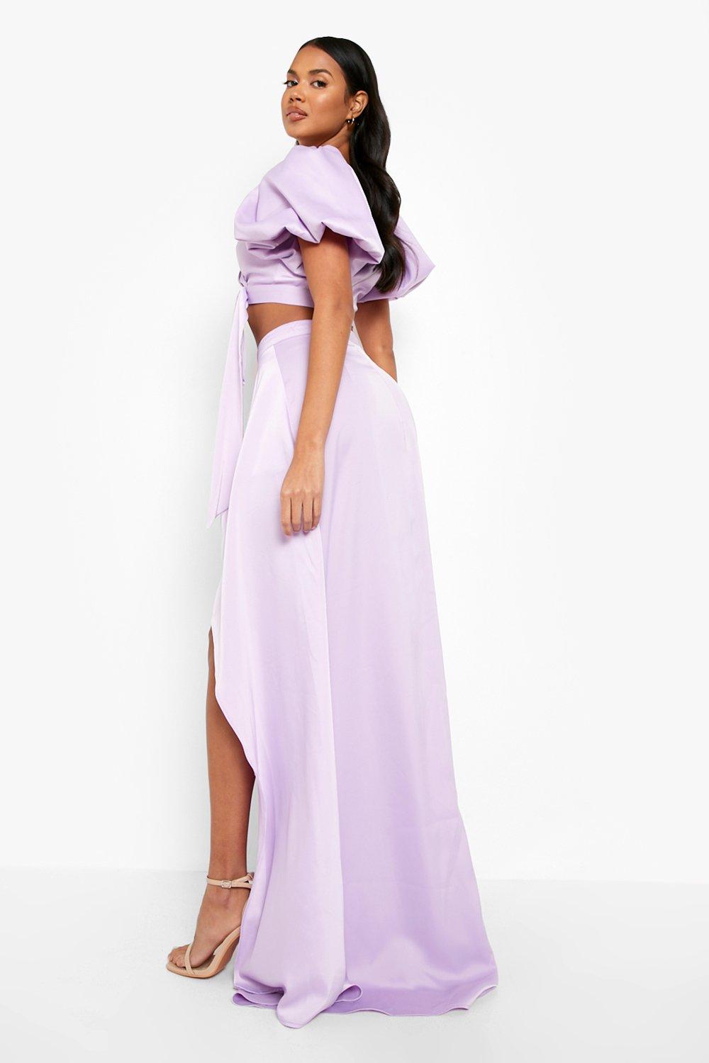 Lilac long skirt best sale