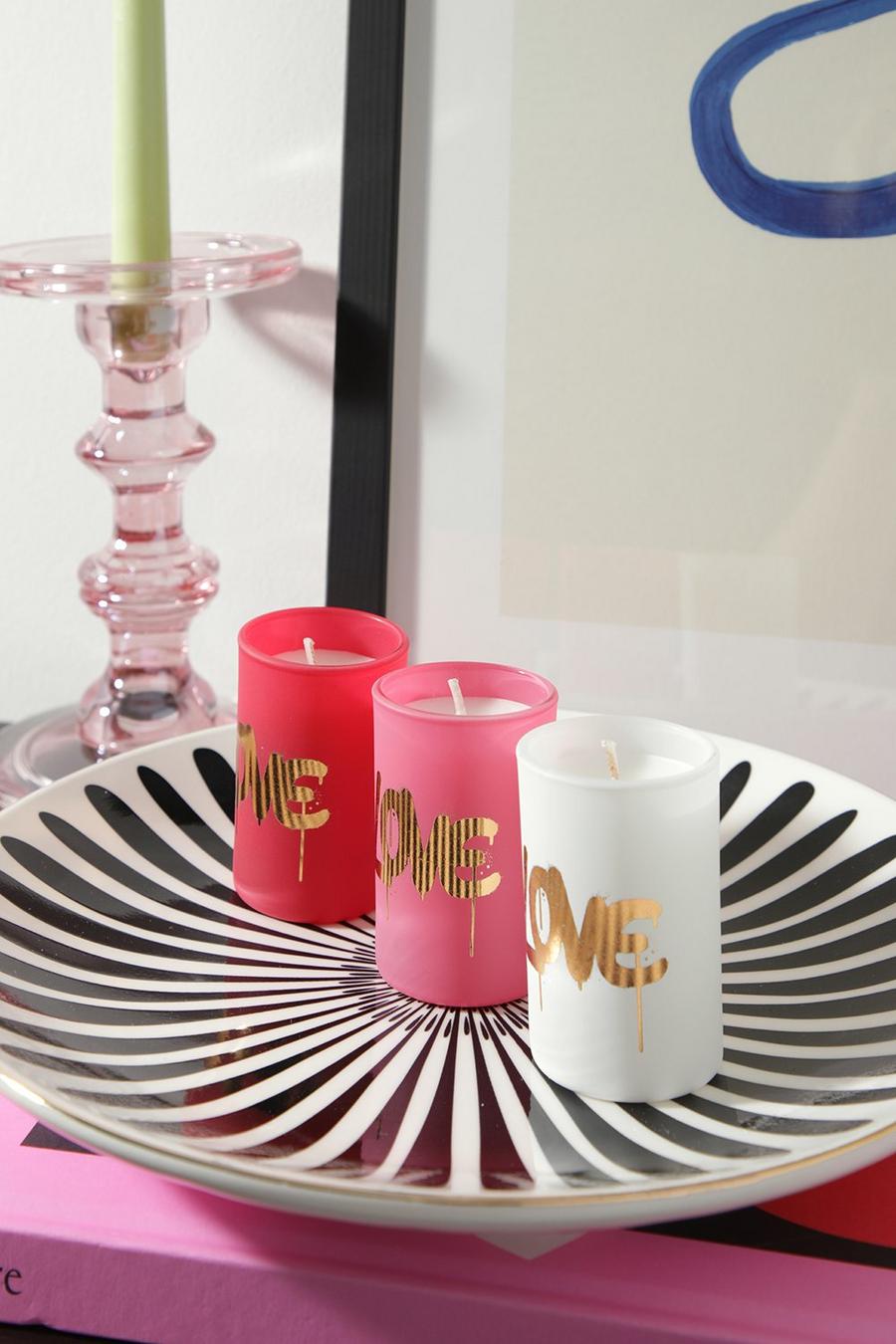 Multi multicolor Revolution Love Is In The Air Mini Candle Set