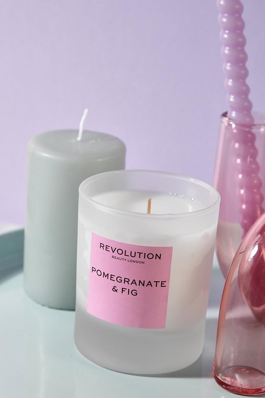 Pink rosa Revolution Pomegranate & Fig Scented Candle