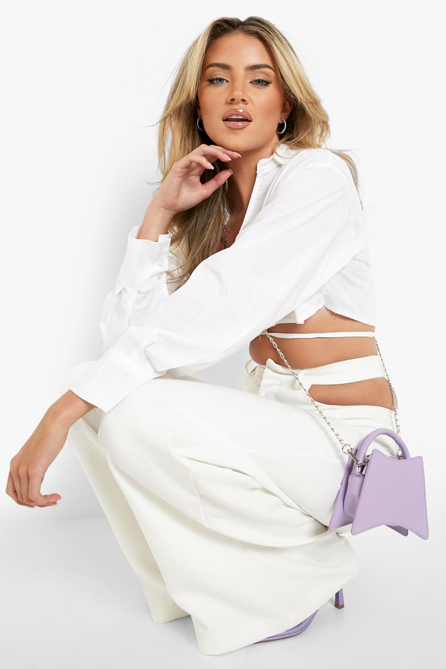 Lilac Curved Crossbody Mini Bag image number 1