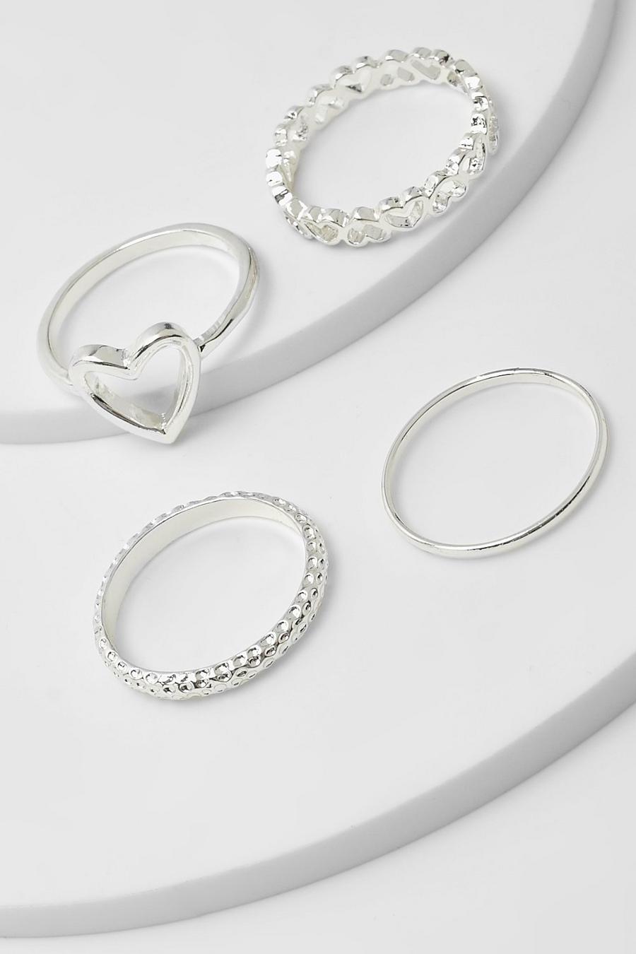 Plus Silver 3 Pack Ring Set