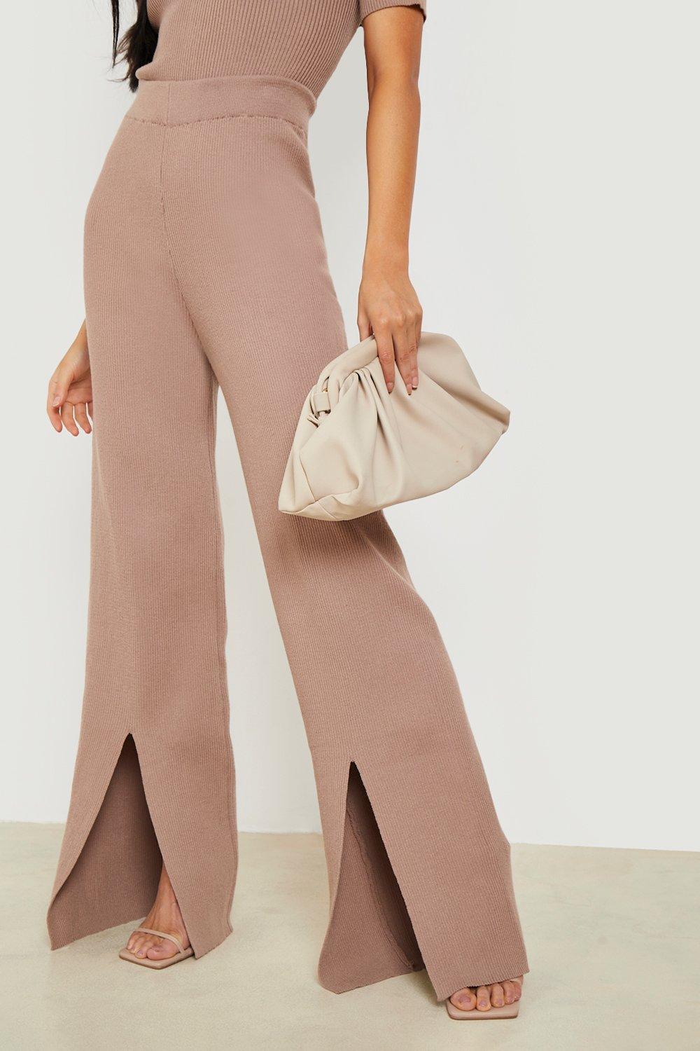 Tall Fold Over Waistband Wide Leg Pants