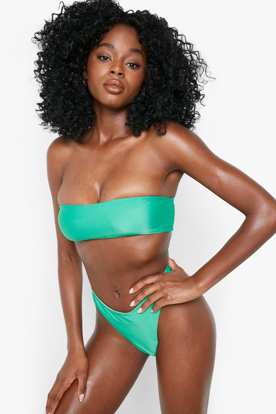 Top bikini a fascia Essentials, Green image number 1
